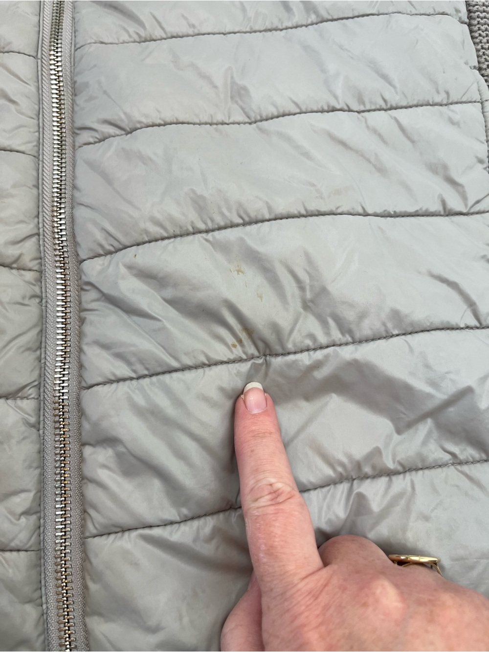 Varley Larkin Jacket Knit Nylon Womens Size Small Tan Full Zip Outdoor *FLAWED - Picture 7 of 15